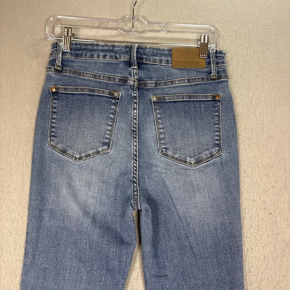 Judy Blue Los Angeles Jeans Skinny Fit 7/28 Mid Rise Raw Hem